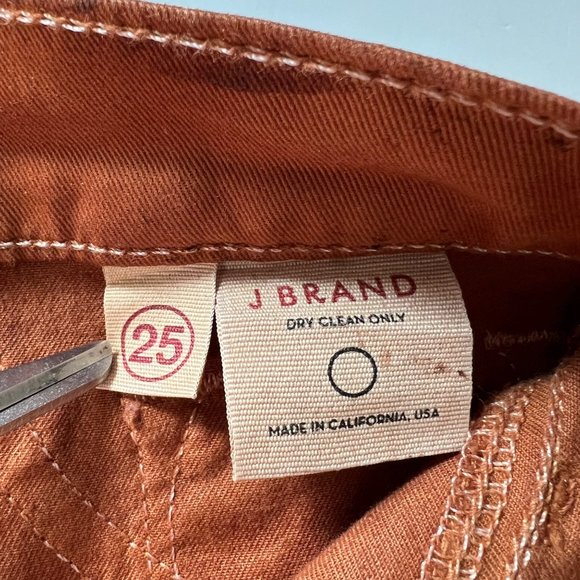 J Brand Womens 912K Pencil Leg Skinny Jeans Turbulent Coated Clay size 25 - Picture 9 of 13